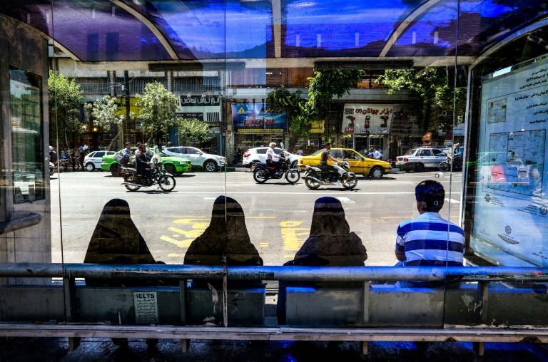 محطة لحافلات النقل المشترك في طهران في 28 مايو 2019