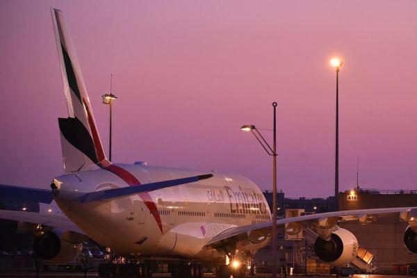 طائرة إيرباص A380 تابعة لطيران الإمارات