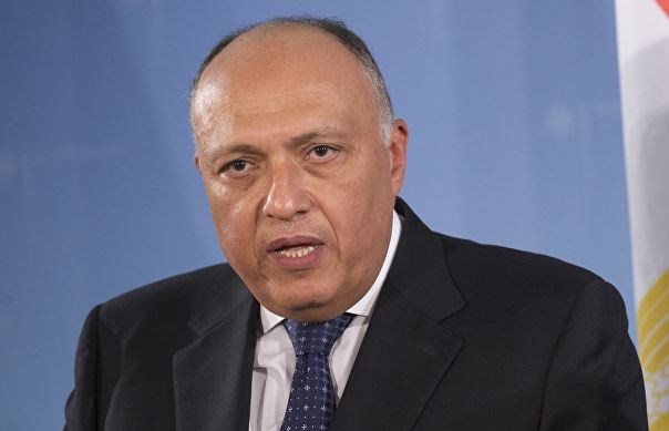 وزير الخارجية المصري ونظيره الفرنسي يجريان محادثات
