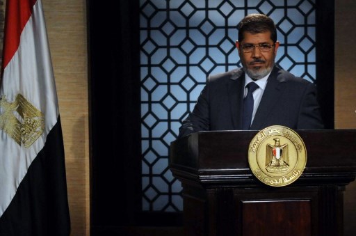 مرسي في خطاب عندما كان رئيسا لمصر