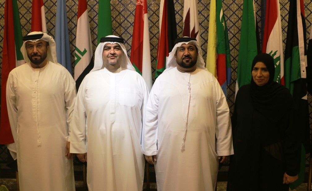 أعضاء البرلمان الاماراتي المشاركون في اجتماعات البرلمان العربي (وام)