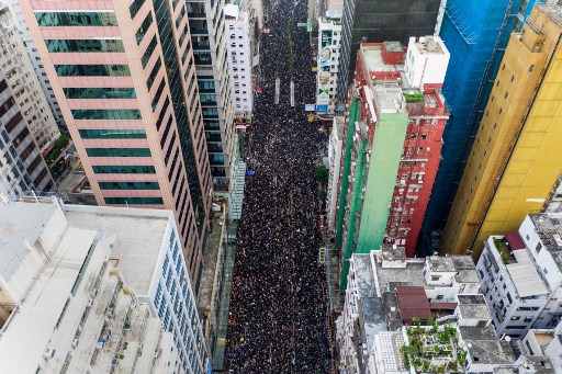 صمت في الصين حول التظاهرات الضخمة في هونغ كونغ