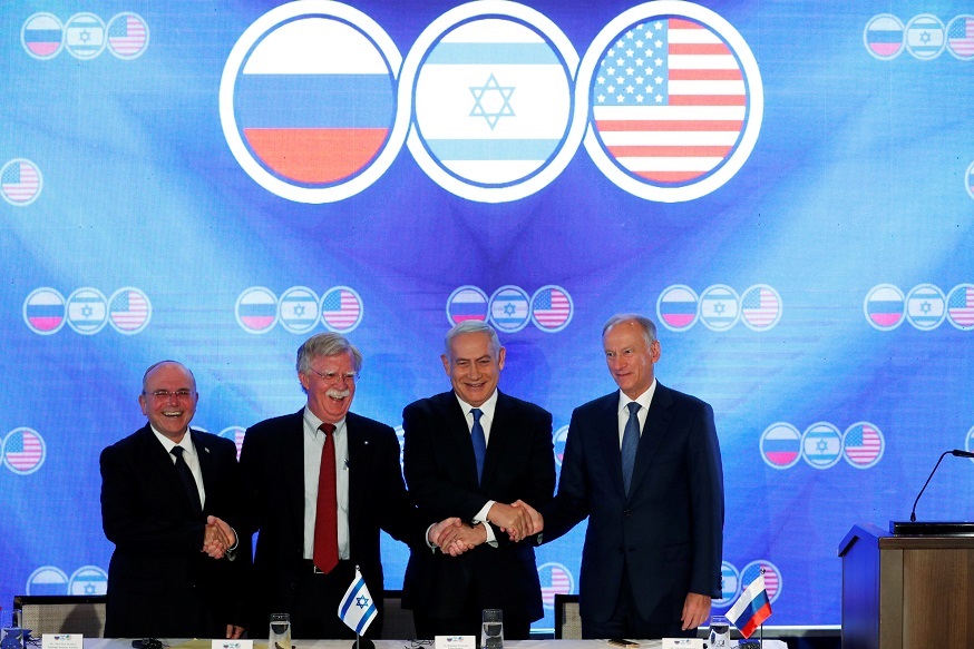 نتانياهو يلتقي اركان الاجتماع الامني االأميركي الروسي الاسرائيلي 