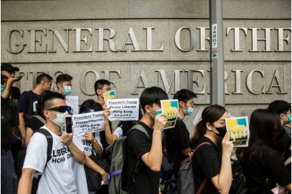 المتظاهرون في هونغ كونغ يطلبون من مجموعة العشرين الضغط على بكين