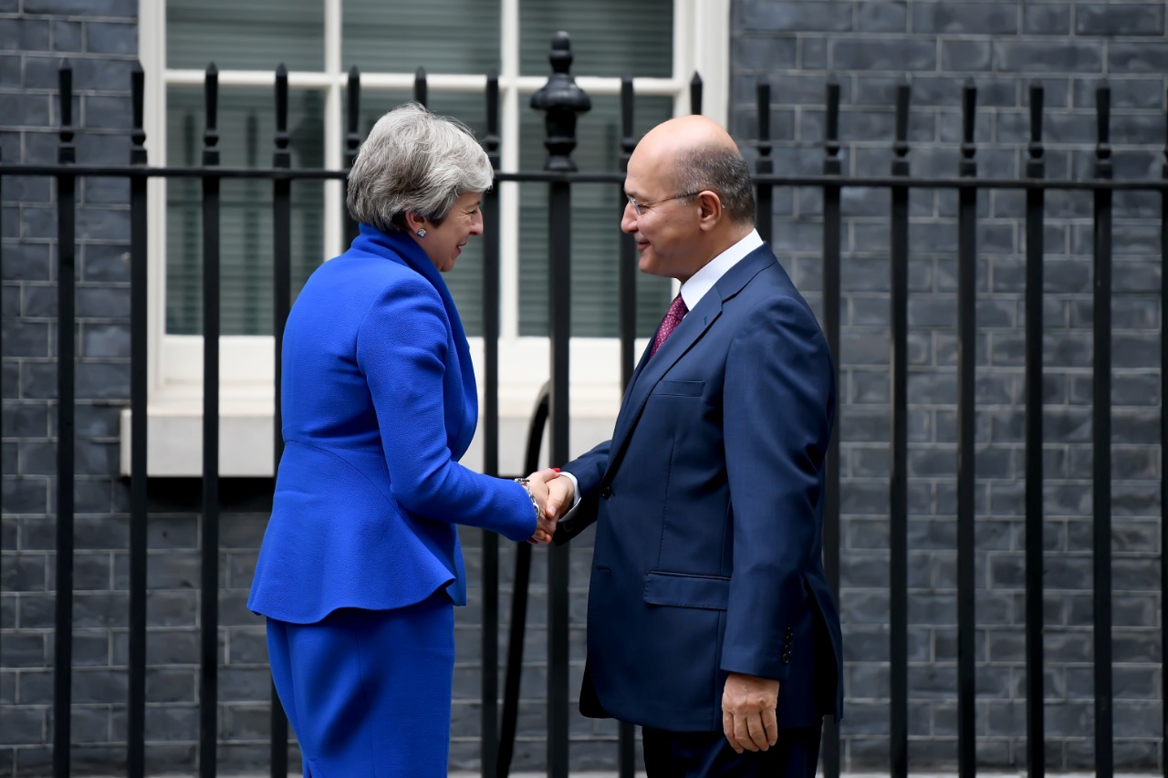 تيريزا ماي تستقبل الرئيس العراقي في لندن