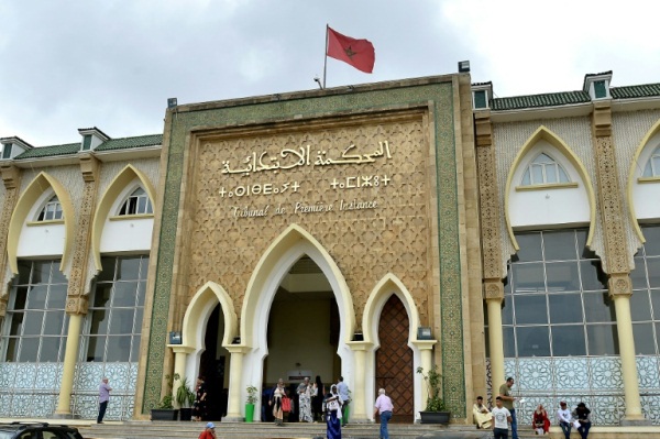 محكمة سلا حيث يحاكم المتهمين بقتل سائحتين اسكندينافيتين في المغرب في 27 يونيو 2019