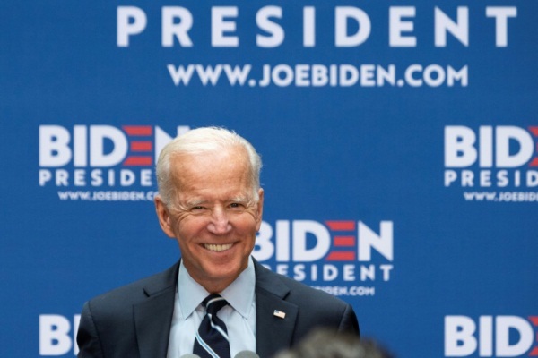 النائب السابق للرئيس باراك أوباما، جو بايدن والمرشح الديموقراطي الأوفر حظاً للانتخابات الأميركية الرئاسية عام 2020، خلال إلقائه خطاباً في 11 يوليو 2019 في نيويورك