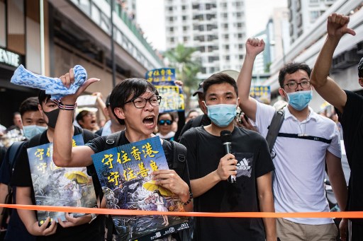 مواجهات في هونغ كونغ على هامش تظاهرة جديدة مناهضة للحكومة