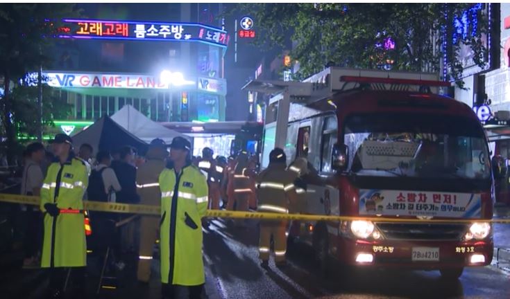 قتيلان في انهيار شرفة ملهى ليلي في كوريا الجنوبية