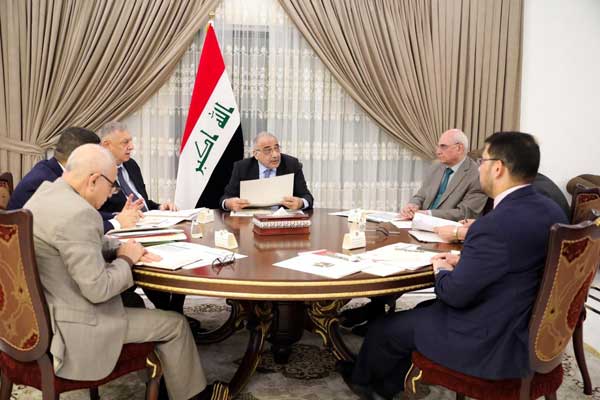 المجلس الاعلى العراقي لمكافحة الفساد منعقدا برئاسة عبد المهدي
