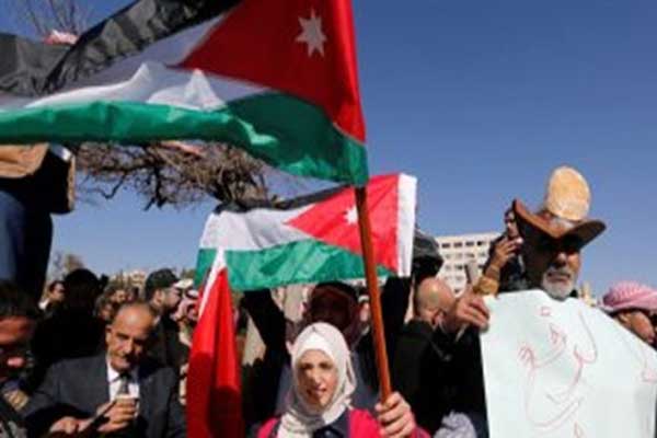 تظاهرة احتجاجية على الأزمة الاقتصادية في الأردن