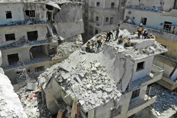 صورة للدمار في إدلب