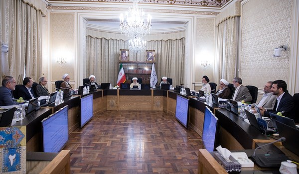 جانب من اجتماع مجلس صيانة الدستور الايراني 