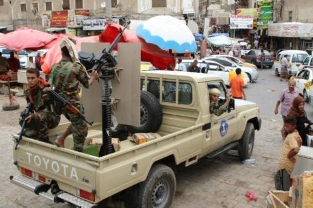 قوات موالية للانفصاليين الجنوبيين في عدن اليمنية 
