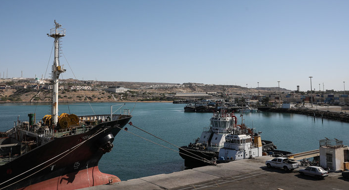 جانب من ميناء جابهار (وكالة مهر)