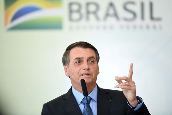 الرئيس البرازيلي جاير بولسونارو في برازيليا، 16 أغسطس 2019