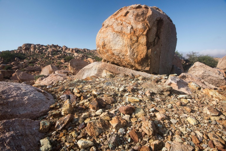 صخور في منجم ستينكامبسكرال بجنوب إفريقيا في 29 تموز/يوليو 2019