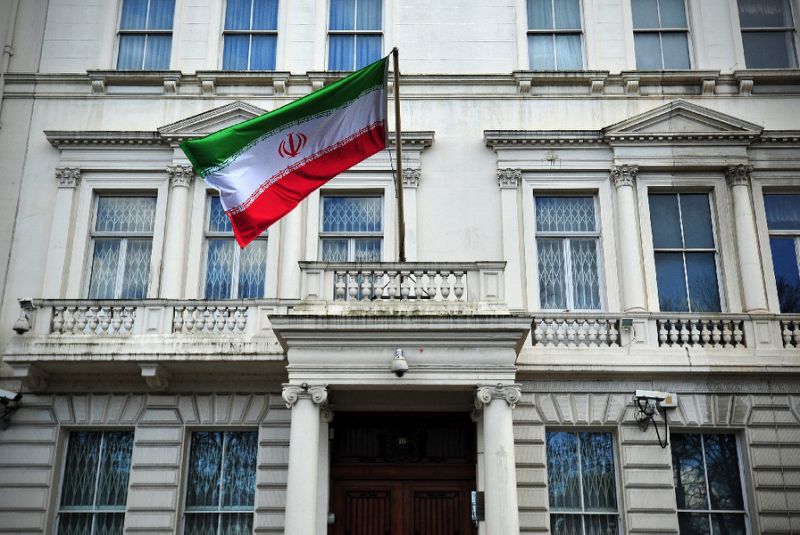مبنى السفارة الايرانية في لندن- ا.ف.ب