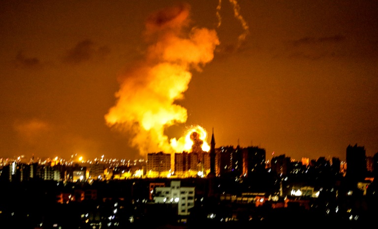 قصف إسرائيلي لمواقع لحماس في غزة