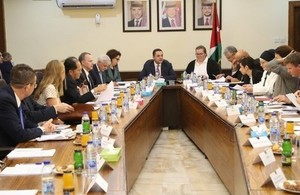 جانب من اجتماع التحالف الدولي لدعم الاردن في عمّان 