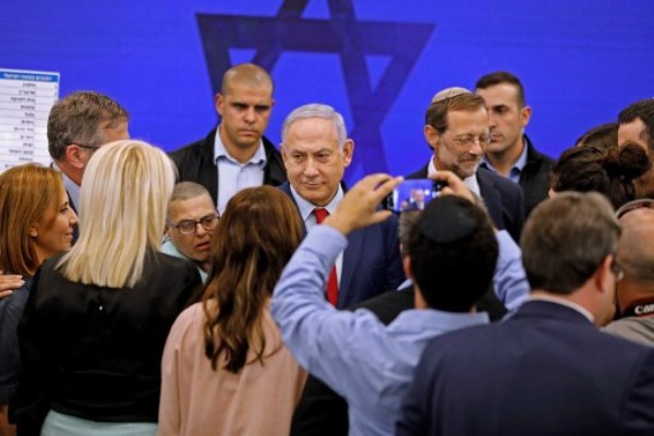 نتانياهو في مهرجان انتخابي