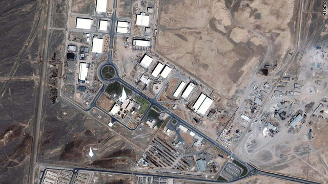 صورة للاقمار الاصطناعية لمفاعل نطنز (GeoEye) 