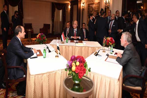 القمة العراقية المصرية الأردنية في نيويورك على هامش اجتماعات الجمعية العامة للأمم المتحدة
