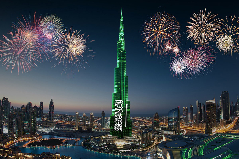 الإمارات تحتفي بالعيد الوطني السعودي