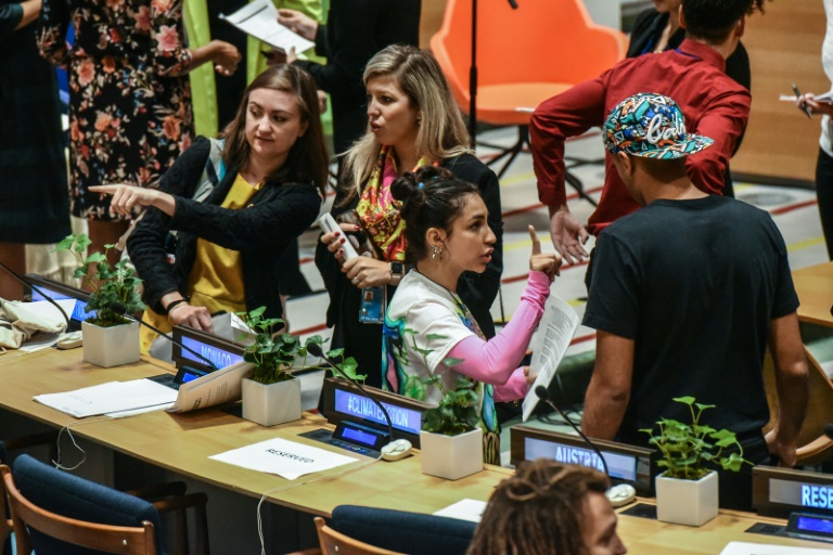 قمة الشباب حول المناخ في الأمم المتحدة في 21 سبتمبر 2019