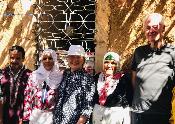 جانب من زيارة بيل وهيلاري كلينتون لحوز مراكش