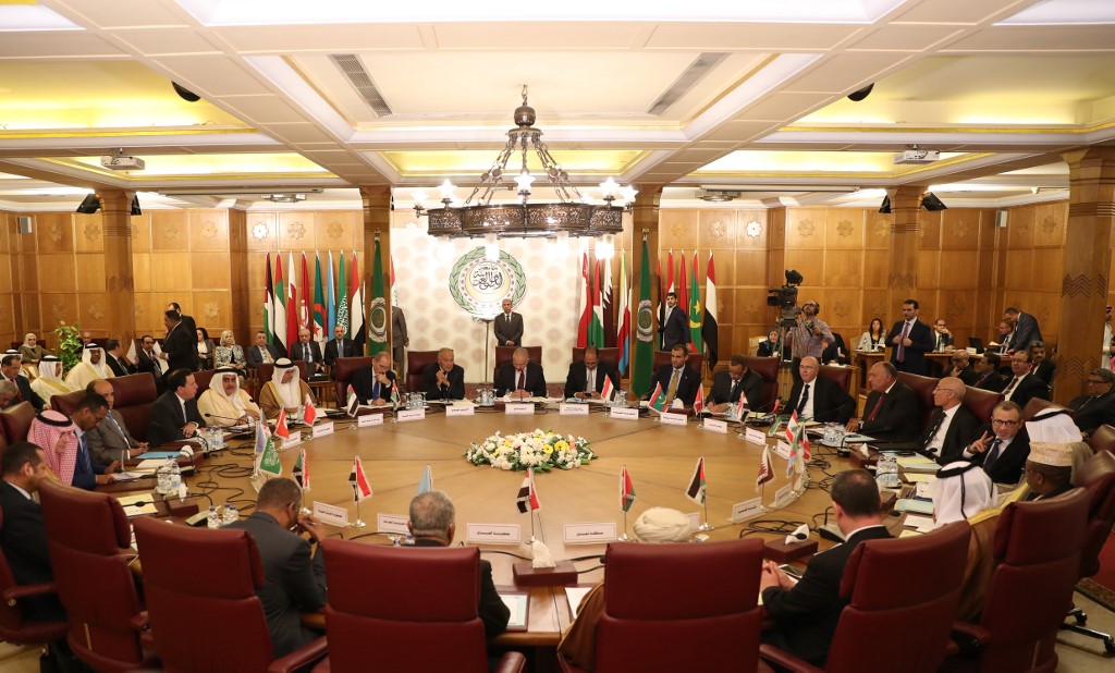 جانب من الاجتماع الطارئ لوزراء الخارجية العرب في القاهرة