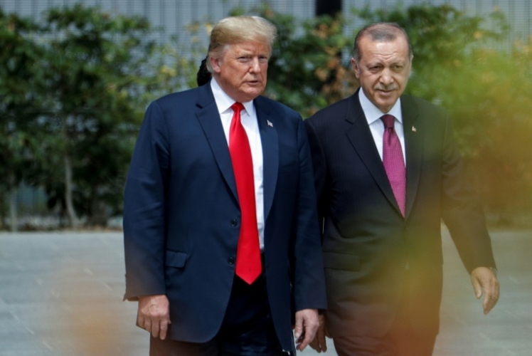 الرئيسان الأميركي دونالد ترمب (يسار) والتركي رجب طيب إردوغان