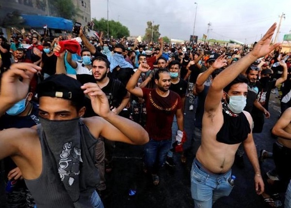 صورة من تظاهرات العراق
