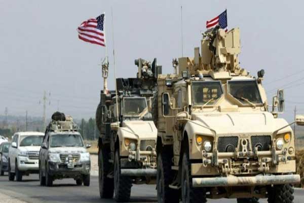 القوات الأميركية لدى انسحابها من سوريا