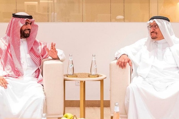 وزير التعليم السعودي حمد آل الشيخ ووزير الثقافة الأمير بدر بن عبدالله بن فرحان