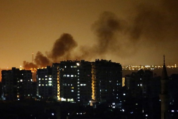 قصف إسرائيلي على قطاع غزة- ارشيف