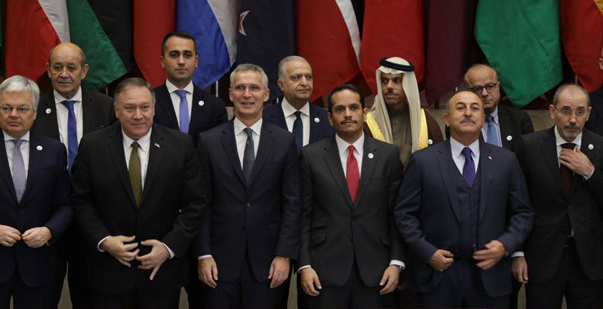 عدد من وزراء الخارجية المشاركين باجتماع واشنطن (صورة من NATO) 