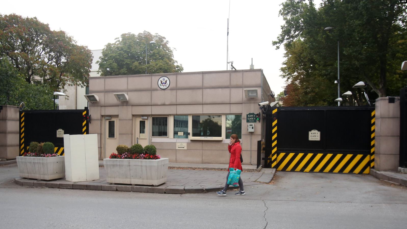 مدخل السفارة الأميركية في أنقرة