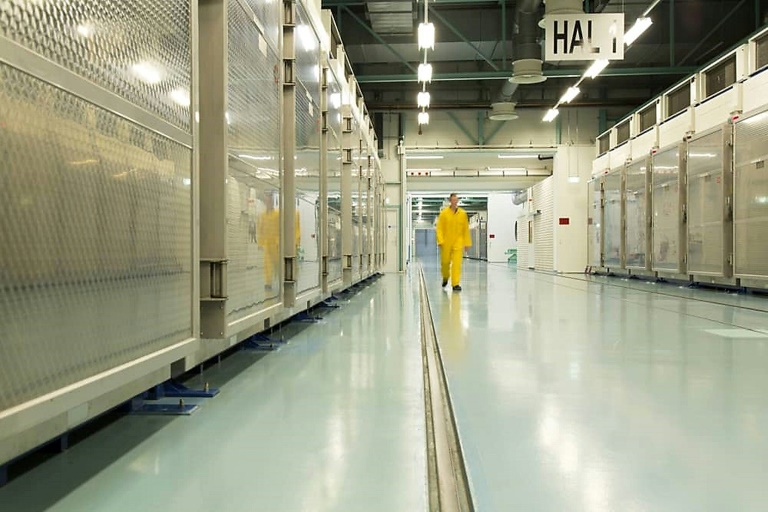 صورة وزعتها المنظمة الإيرانية للطاقة الذرية في 6 نوفمبر 2019 لمصنع فوردو في قم بشمال إيران