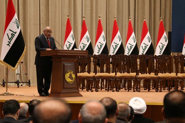 عبد المهدي عارضا برنامج حكومته على البرلمان العراقي
