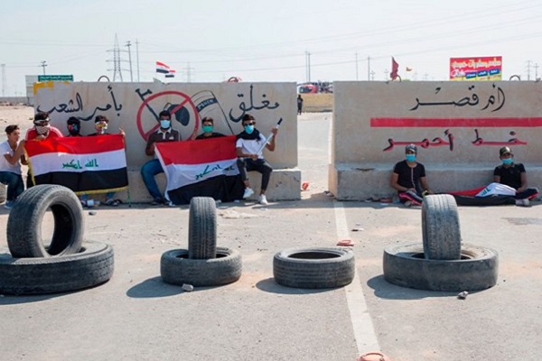 محتجون يغلقون ميناء أم قصر العراقي الجنوبي