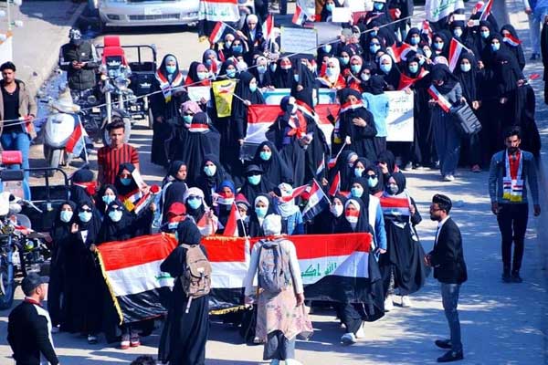 تظاهرة احتجاج نسوية في العراق