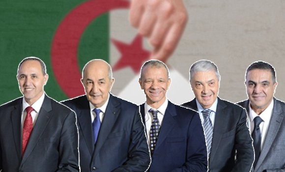 صورة مركبة لمرشحي الانتخابات الرئاسية في الجزائر (واج)