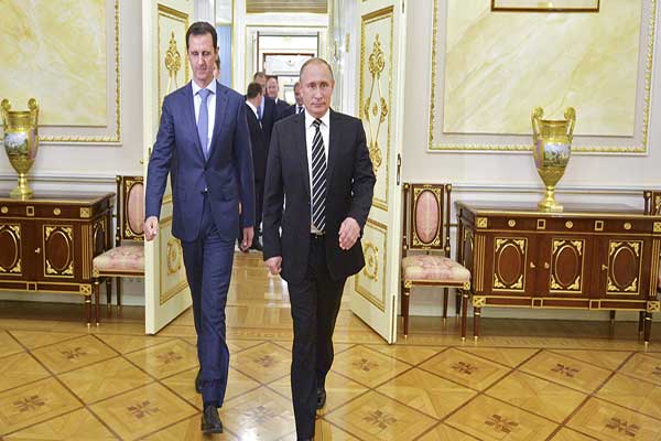 الأسد وبوتين خلال لقاء سابق