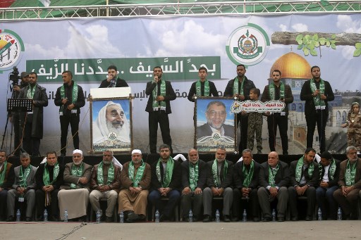 جانب من احياء الذكرى 32 لاطلاق حركة المقاومة الاسلامية حماس 