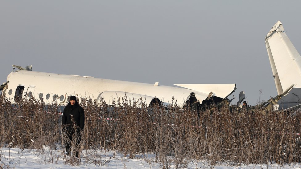 تحطم طائرة ركاب عقب إقلاعها من مطار الماتي في كازاخستان
