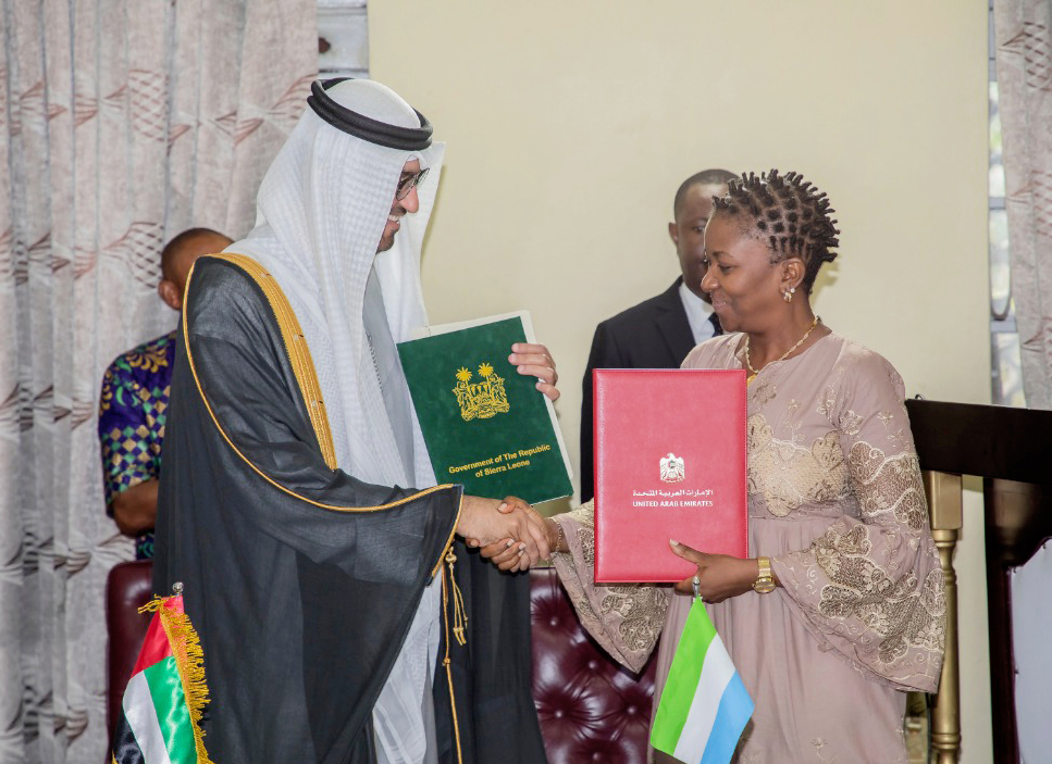الإمارات وسيراليون تبحثان تعزيز التعاون