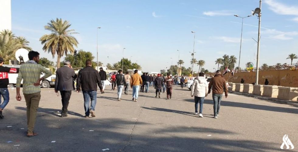 انسحاب عناصر الحشد من محيط السفارة الاميركية في بغداد