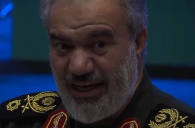 نائب قائد الحرس الثوري الإيراني علي فدوي - صورة اخذت من فيديو لـ