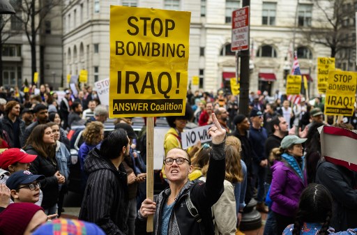 تظاهرات في الولايات المتحدة رفضا لأي حرب مع إيران